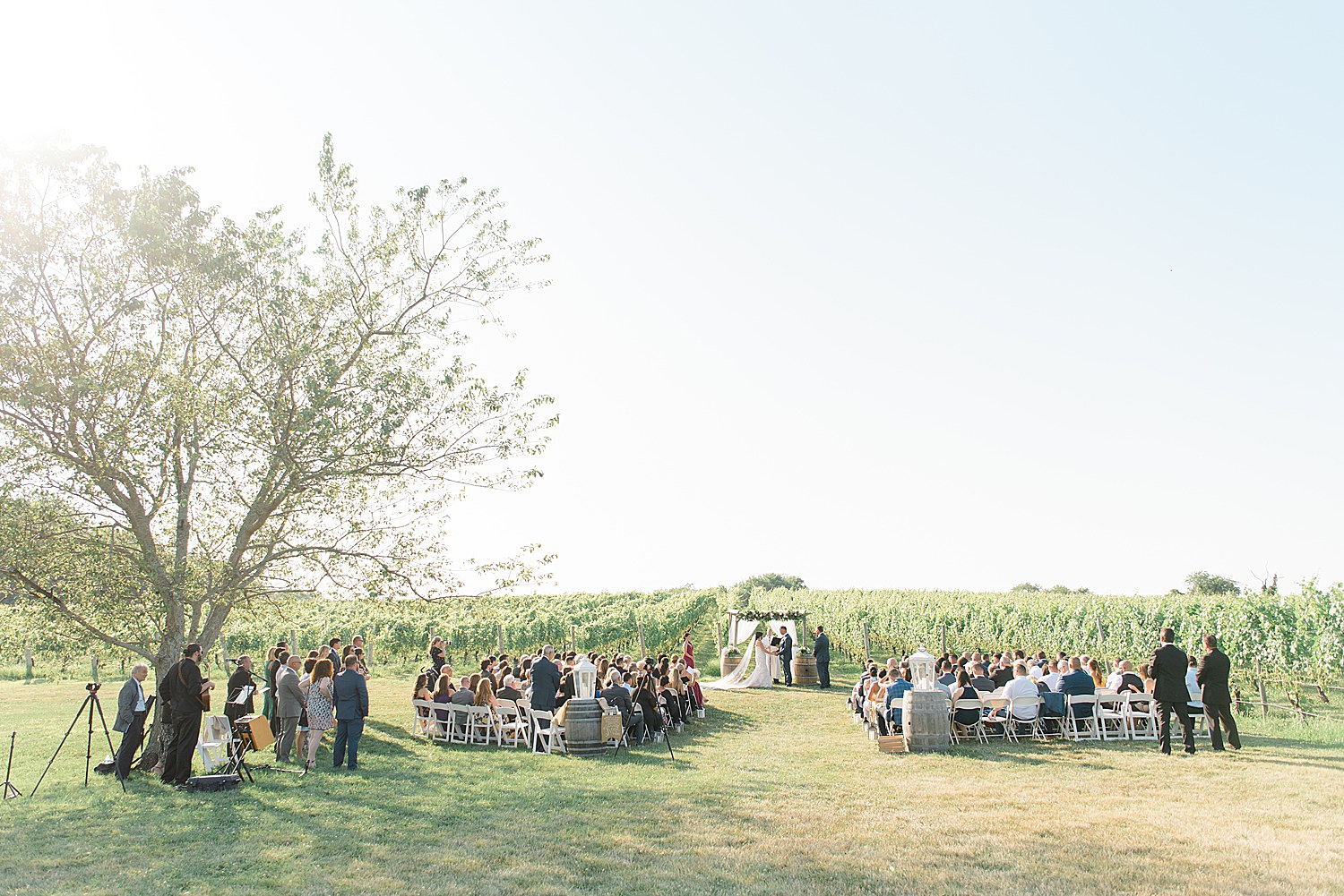 pellegrini vineyards wedding ceremony photography